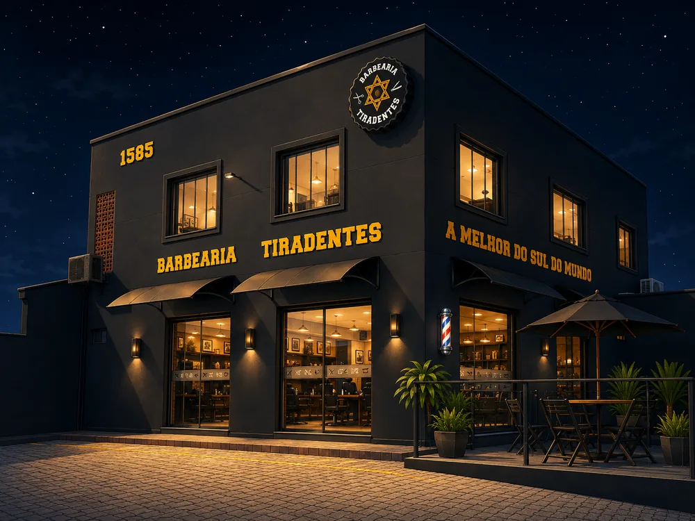 Fachada da Barbearia Tiradentes