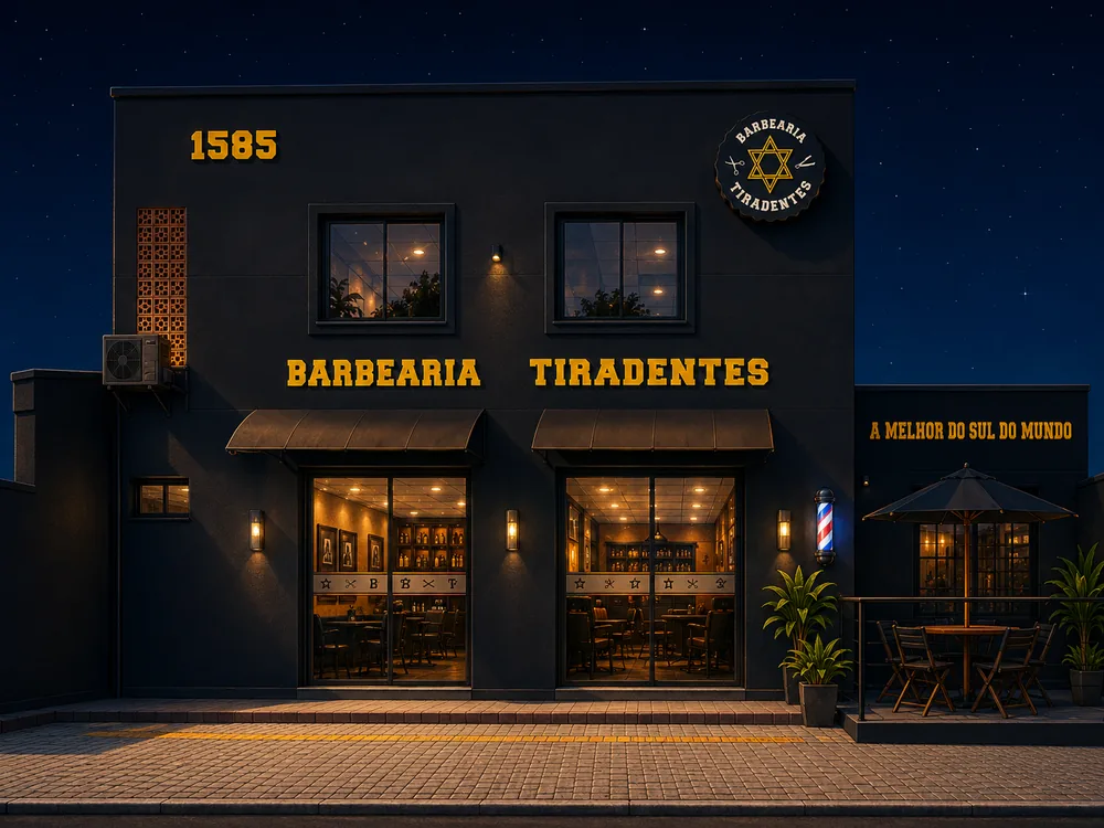 Fachada da Barbearia Tiradentes