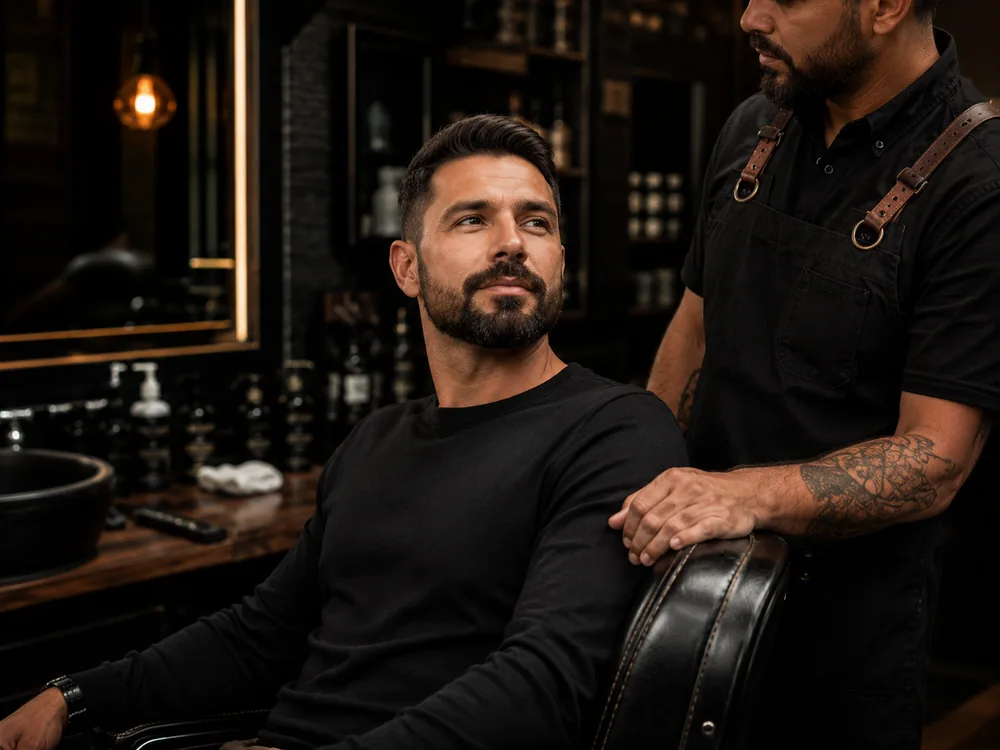 Combo patrão com corte e barba